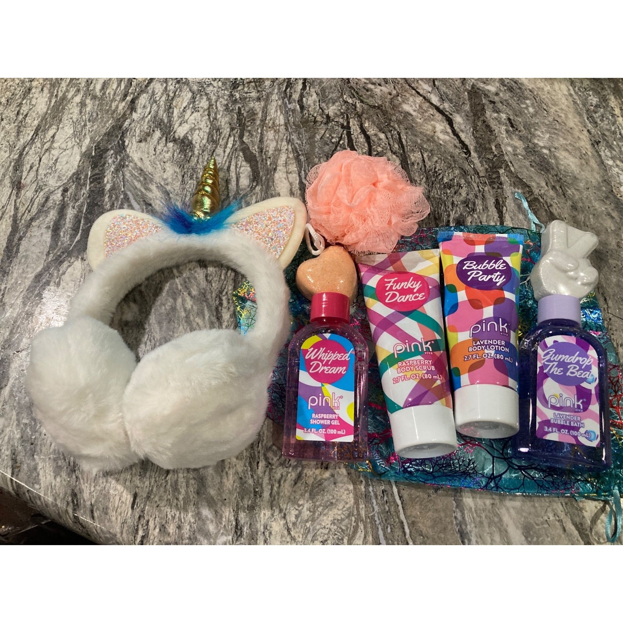 Pink Bath & Body Gift Set for Teens - Includes Shower Gel Body