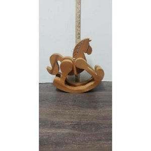 12&#39;&#39;Wooden Countertop Rocking Horse Vintage