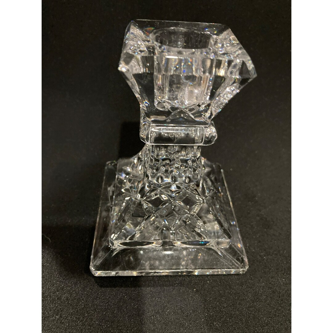 VTG Heavy Waterford Crystal Candle Holder Etsy