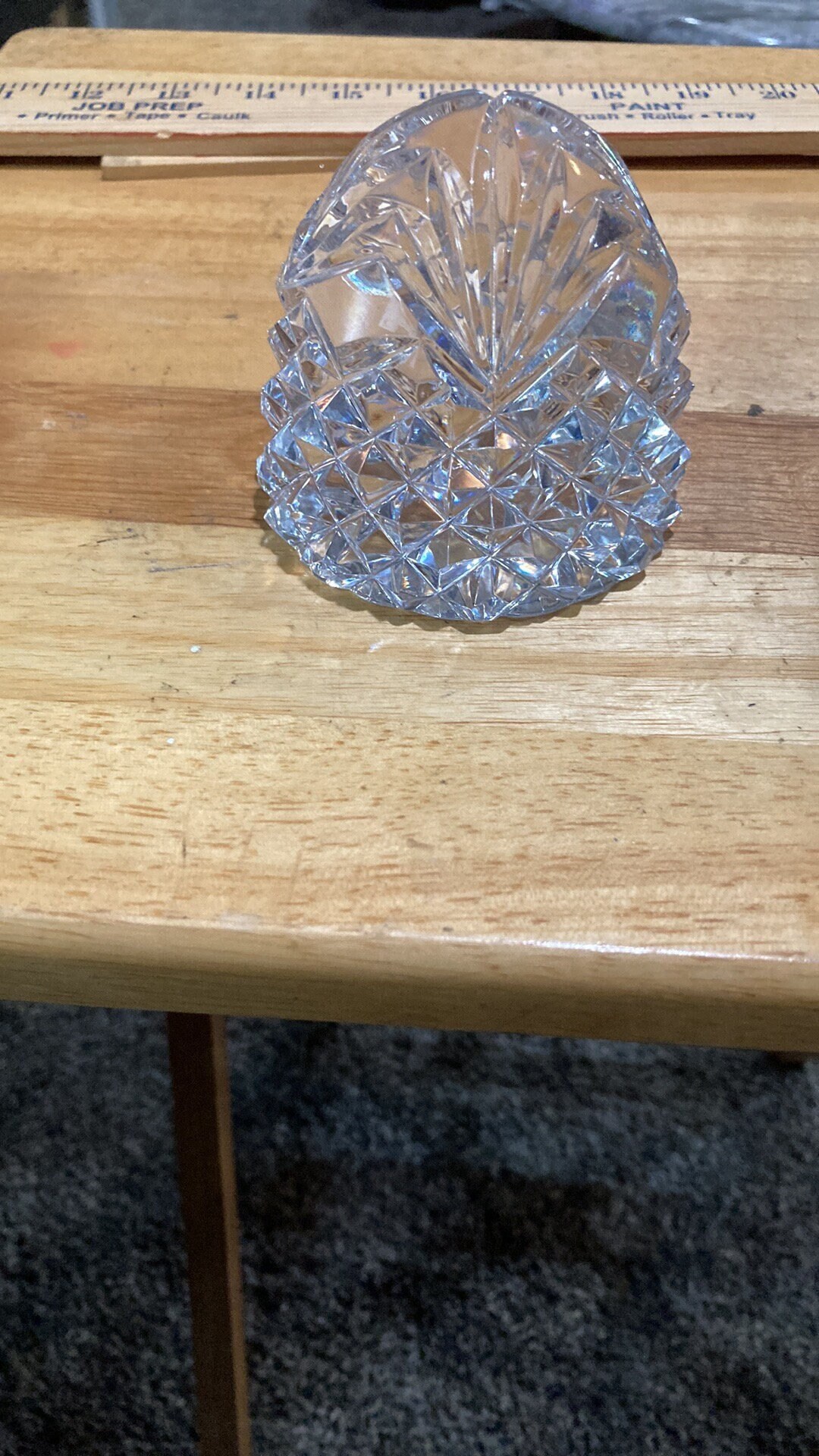 Dome Shaped Lead Crystal Prism Paperweight Small Preowned Etsy