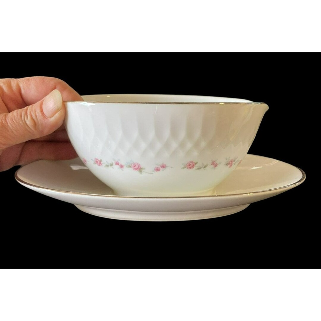 Vintage Noritake China Japan 6352 Cheri Gravy Boat Etsy