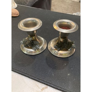 pair of candle stick holders
