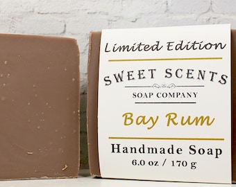 Handmade Soap - Bay Rum - Sweet Scents Limited Edition