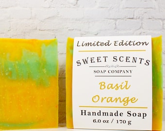 Handmade Soap - Basil Orange - Sweet Scents Limited Edition