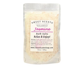 Jasmine Bath Salts - Body Soak with Himalayan Salt