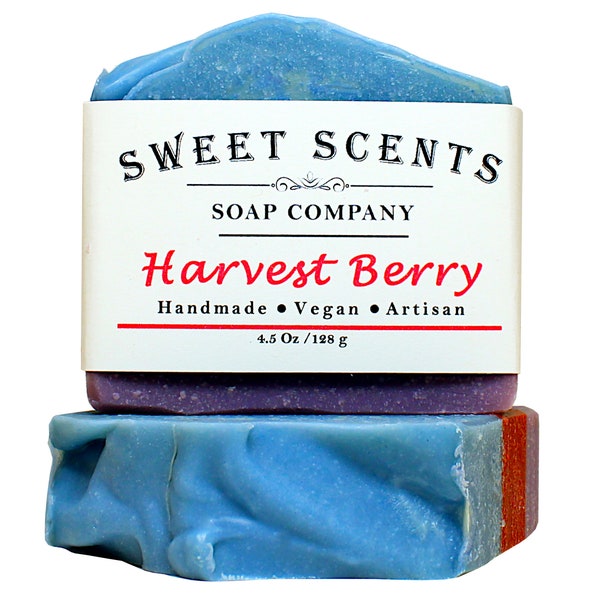 Harvest Berry Soap - Handmade Soap, Cold Process Soap, Vegan Soap, Homemade Soap, Scented Soap