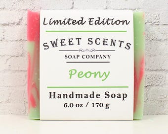 Handmade Soap - Peony - Sweet Scents Limited Edition