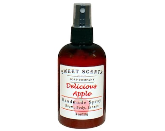 Handmade Delicious Apple Scent Spray: Room, Body, Linen - 4 oz