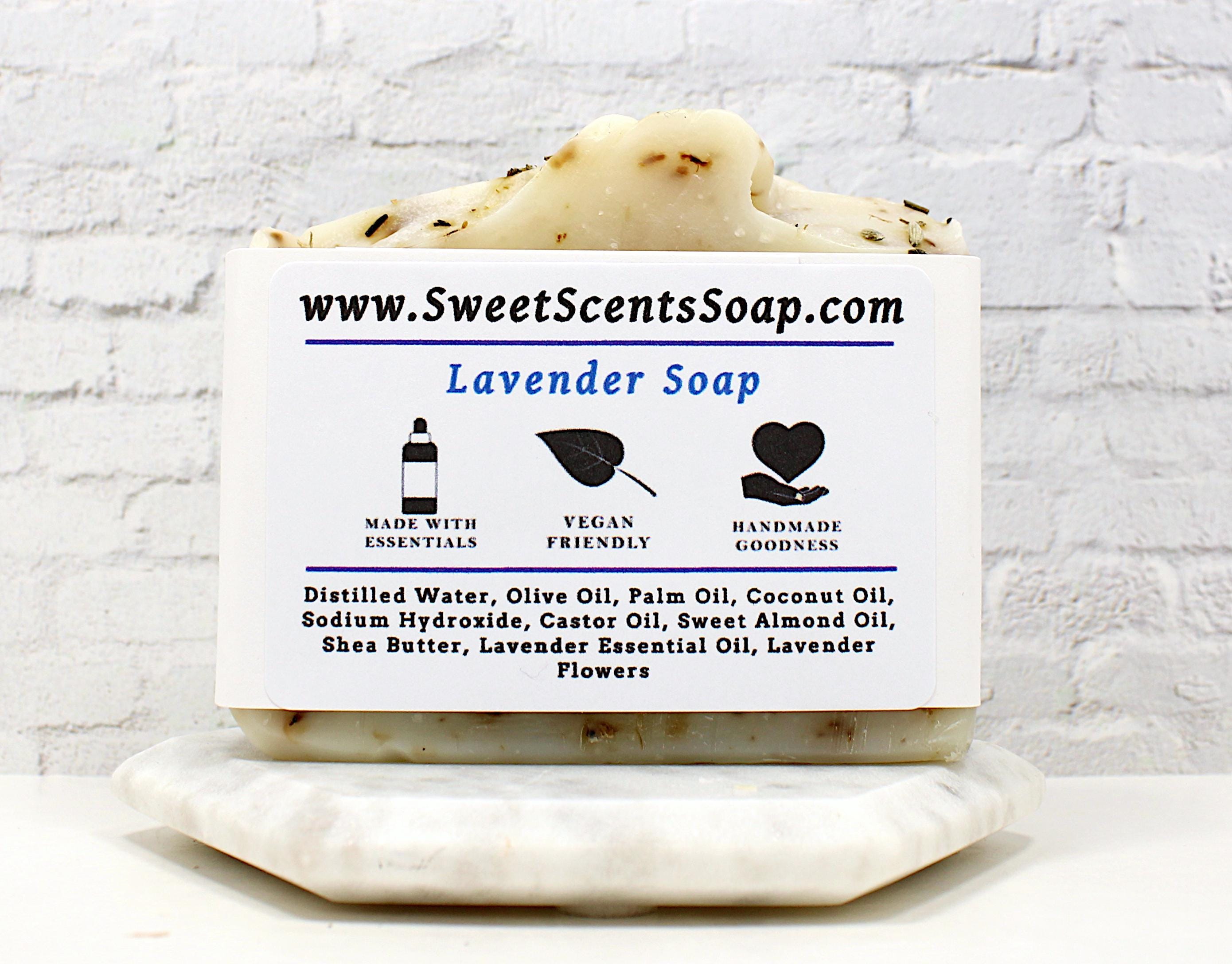 Lavender Soap - Lavender Handmade Bar Soap - Etsy