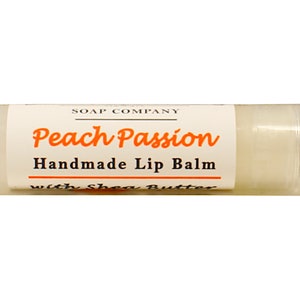 Peach Passion Handmade Lip Balm With Shea Butter