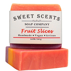 Fruit Slices Soap - Handmade Soap, Bar Soap, Cold Process Soap, Vegan Soap, Homemade Soap, Scented Soap