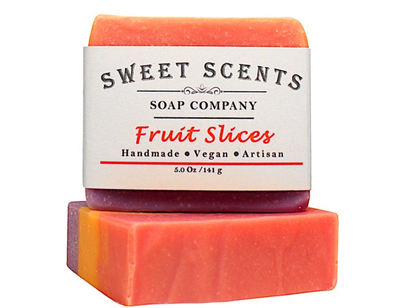 Fruit Slices Soap Handmade Soap, Bar Soap, Cold Process Soap, Vegan Soap, Homemade  Soap, Scented Soap 