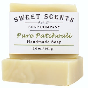 Pure Patchouli Handmade Soap - Handmade Soap, Essential Oil Soap, Cold Process Soap, Vegan Soap, Homemade Soap, Natural Soap