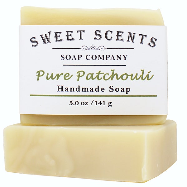 Pure Patchouli Handmade Soap - Handmade Soap, Essential Oil Soap, Cold Process Soap, Vegan Soap, Homemade Soap, Natural Soap