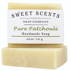 Pure Patchouli Handmade Soap - Handmade Soap, Essential Oil Soap, Cold Process Soap, Vegan Soap, Homemade Soap, Natural Soap