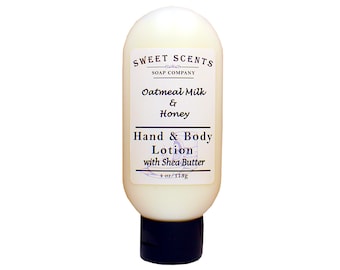 Oatmeal Milk & Honey Shea Butter Lotion - Hand Lotion / Body Lotion / Moisturizer