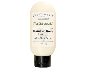 Patchouli Handmade Lotion - Hand Lotion / Body Lotion / Shea Butter Lotion