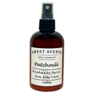 Patchouli  Body Spray - Handmade Spray / Body Spray / Room Spray / Body Mist / Essential Oil Spray
