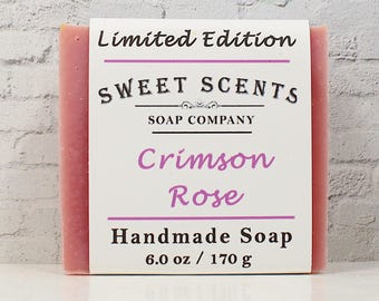 Handmade Soap - Crimson Rose - Sweet Scents Limited Edition