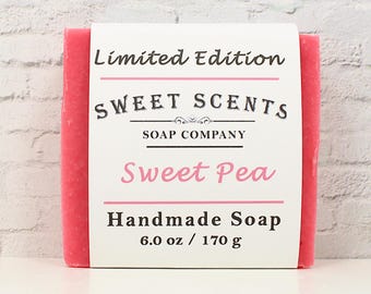 Handmade Soap - Sweet Pea - Sweet Scents Limited Edition