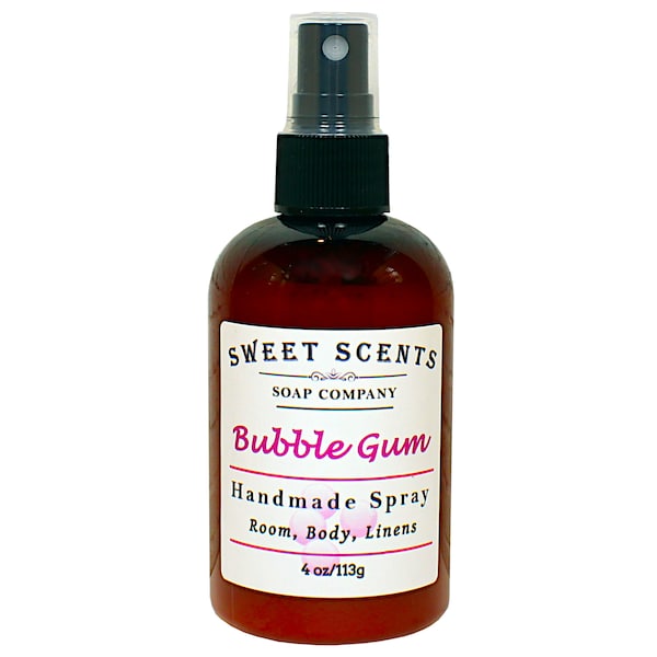 Bubble Gum Body Spray - Handmade Spray / Body Spray / Room Spray / Body Mist / Fragrance Spray