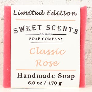 Handmade Soap - Classic Rose - Sweet Scents Limited Edition