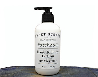 Patchouli Shea Butter Lotion: Handmade Hand & Body Moisturizer