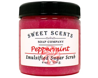 Peppermint Sugar Scrub: Handmade Exfoliating Body Polish