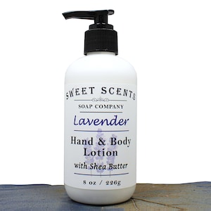 Lavender Lotion - Hand & Body Lotion / Shea Butter Lotion / Moisturizer