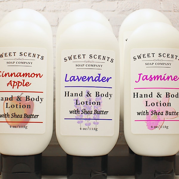 6 Pack of Lotion - You Pick 6 Hand & Body Lotions - Lotion Sampler