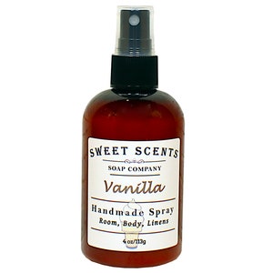 Vanilla Body Spray - Handmade Spray / Body Spray / Room Spray / Body Mist / Fragrance Spray