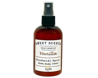 Vanilla Body Spray - Handmade Spray / Body Spray / Room Spray / Body Mist / Fragrance Spray