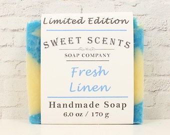 Handmade Soap - Fresh Linen - Sweet Scents Limited Edition