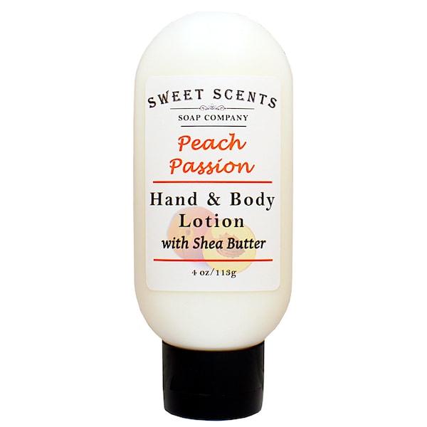 Peach Passion Handmade Lotion - Hand Lotion / Body Lotion / Shea Butter Lotion