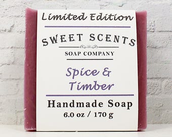 Handmade Soap - Spice & Timber - Sweet Scents Limited Edition