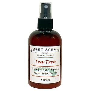 Tea Tree Body Spray - Handmade Spray / Body Spray / Room Spray / Body Mist / Essential Oil Spray