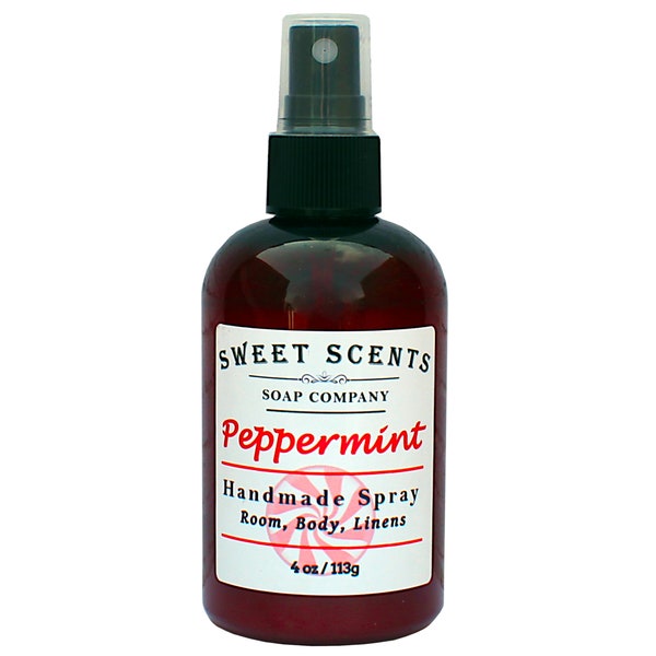 Peppermint Body Spray - Handmade Spray / Body Spray / Room Spray / Body Mist / Essential Oil Spray