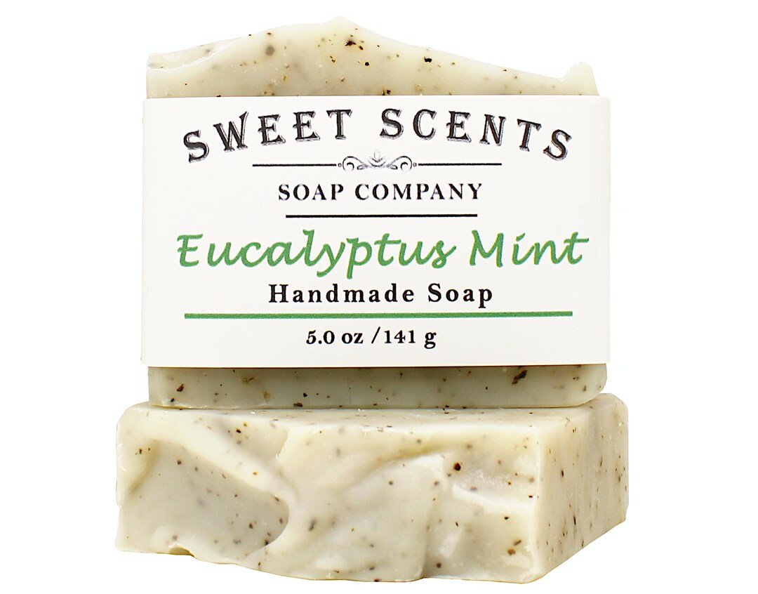 Handmade Eucalyptus Mint Soap: Cold Process, Vegan, Natural Soap - Etsy