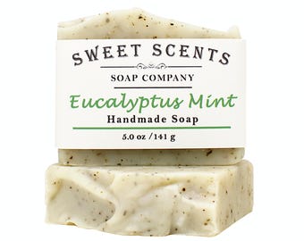 Handmade Eucalyptus Mint Soap: Cold Process, Vegan, Natural Soap