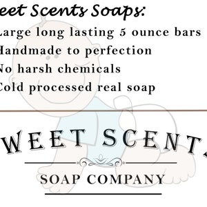 Baby Powder Soap Handmade Soap, Bar Soap, Cold Process Soap, Vegan Soap, Homemade Soap, Scented Soap image 5