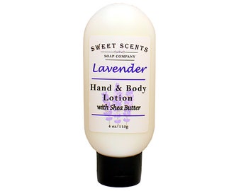 Lavender Lotion - Hand & Body Lotion / Shea Butter Lotion / Moisturizer