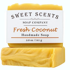Handmade Fresh Coconut Soap: Vegan Cold Process Soap