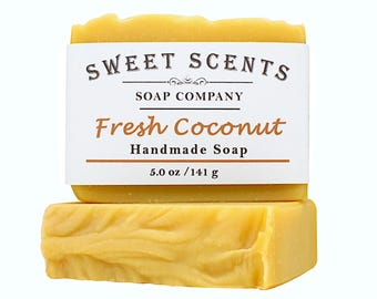 Handmade Fresh Coconut Soap: Vegan Cold Process Soap