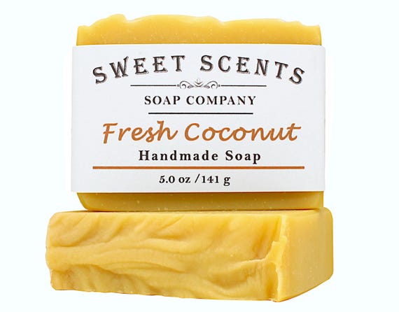Handmade Fresh Coconut Soap: Vegan Cold Process Soap