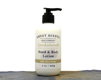 Sandalwood Hand Lotion / Body Lotion - Moisturizer