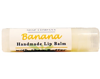 Banana Handmade Lip Balm With Shea Butter