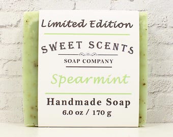 Handmade Soap - Spearmint - Sweet Scents Limited Edition