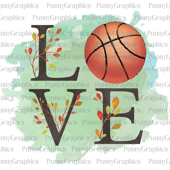 Me Encanta El Baloncesto Png Descarga Instantanea Graficos Etsy