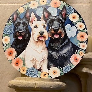 Three Scotties Indoor/Outdoor Sign