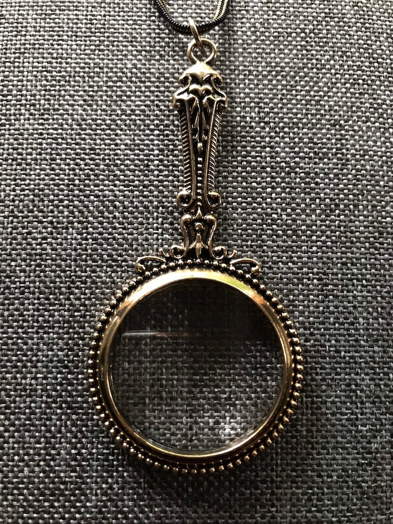 Magnifying Glass Pendant Etsy